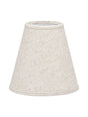 Toppringskärm E14 – Lin natur/vit 15 cm