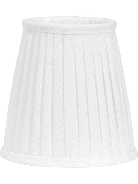 Cia Toppringskärm – Plissé vit 20 cm