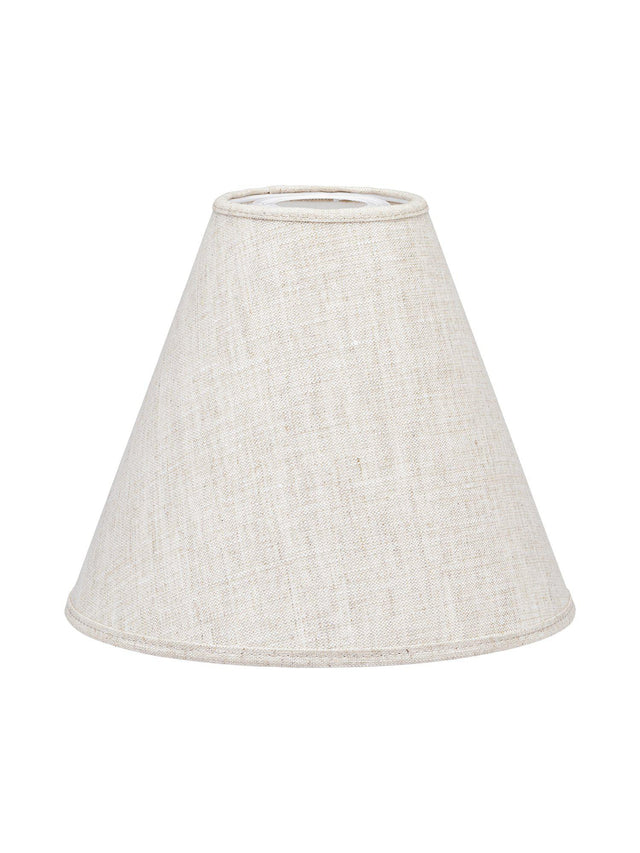 Toppringskärm – Lin natur/vit 22 cm