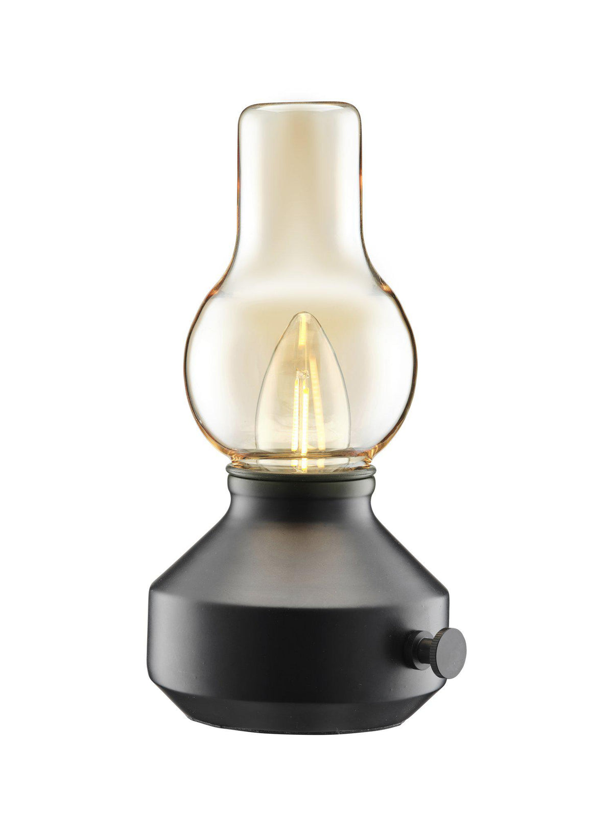 Glimt Bordslampa IP44 – Laddbar svart/amber 21 cm