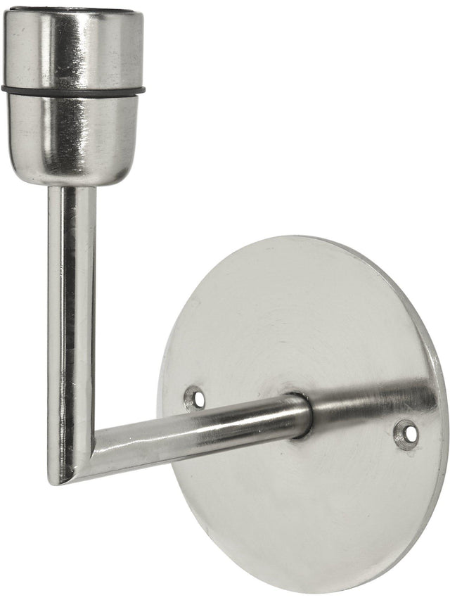 Base Vägglampa – Matt chrome 13 cm