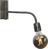 Base Vägglampa – Beaten silver 34 cm