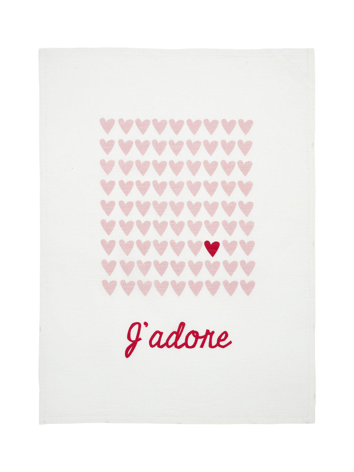 J'adore Kökshandduk Rosa 50x70cm