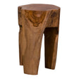 House Nordic Rose pall i teak natur med tre ben