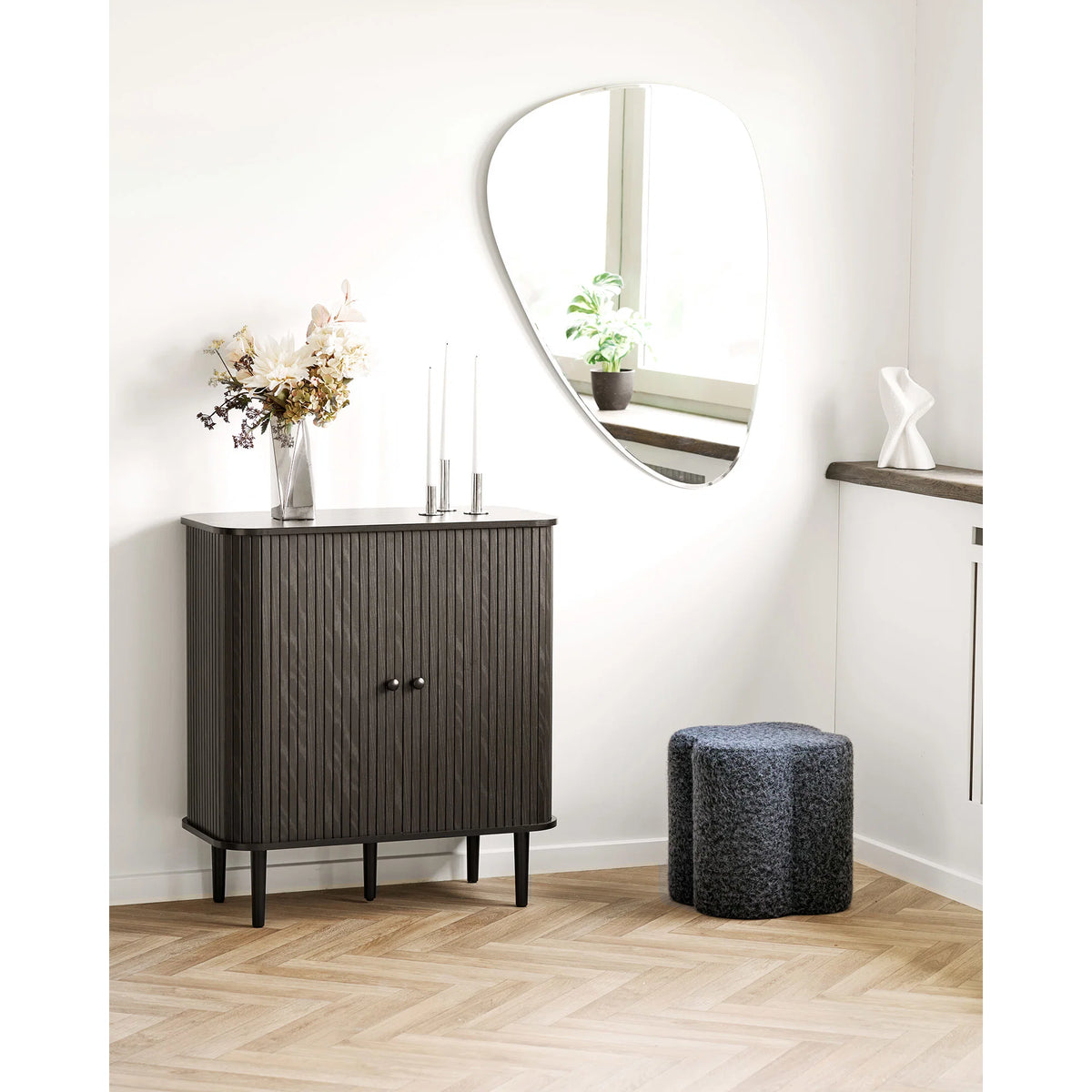 House Nordic, Durban Sittpuff Blå Ø42 cm