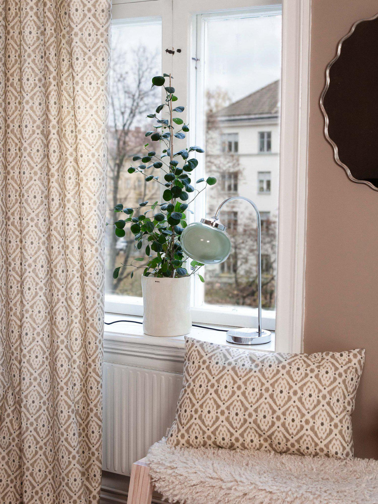 Ikat Gardin 2P Beige 2x135x280cm