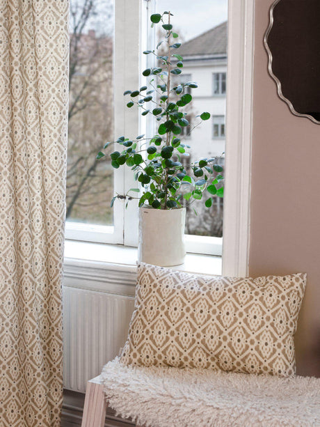 Ikat Kuddfodral Beige 40x60cm