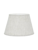 Oval Lampskärm – Lin natur/vit 15 cm