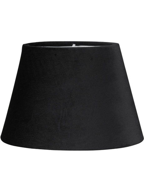 Oval Sammet – Svart 20 cm