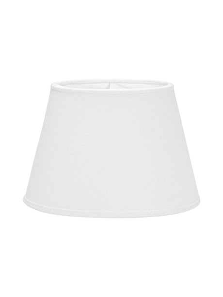 Oval Lampskärm – Lin off-white 20 cm