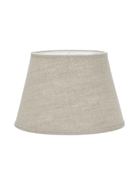 Oval Lampskärm – Lin natur 20 cm