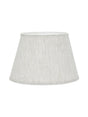 Oval Lampskärm – Lin natur/vit 25 cm