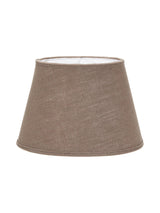 Oval Lampskärm – Lin mocca 30 cm