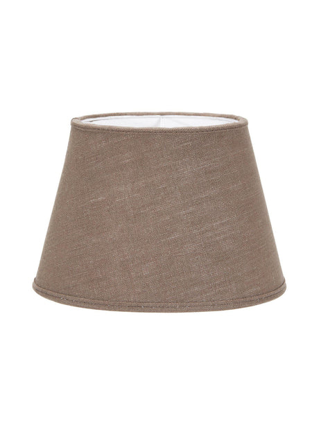 Oval Lampskärm – Lin mocca 30 cm
