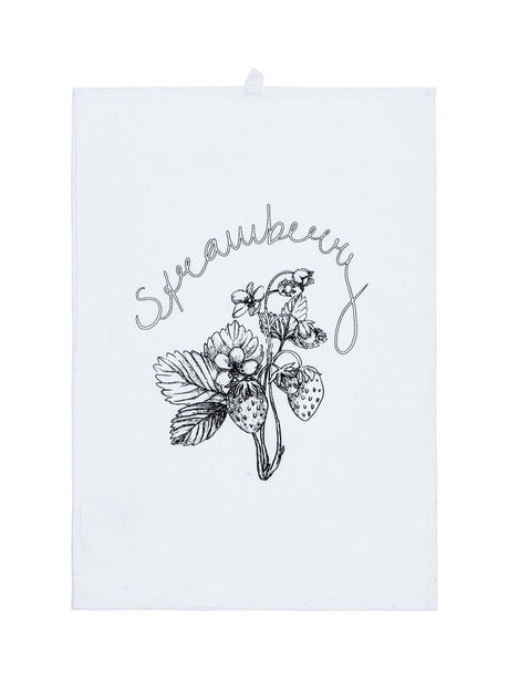 Strawberry Kökshandu Svart/Vit 47x70cm