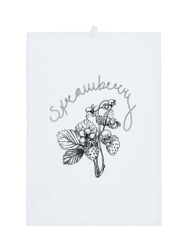 Strawberry Kökshandu Svart/Vit 47x70cm