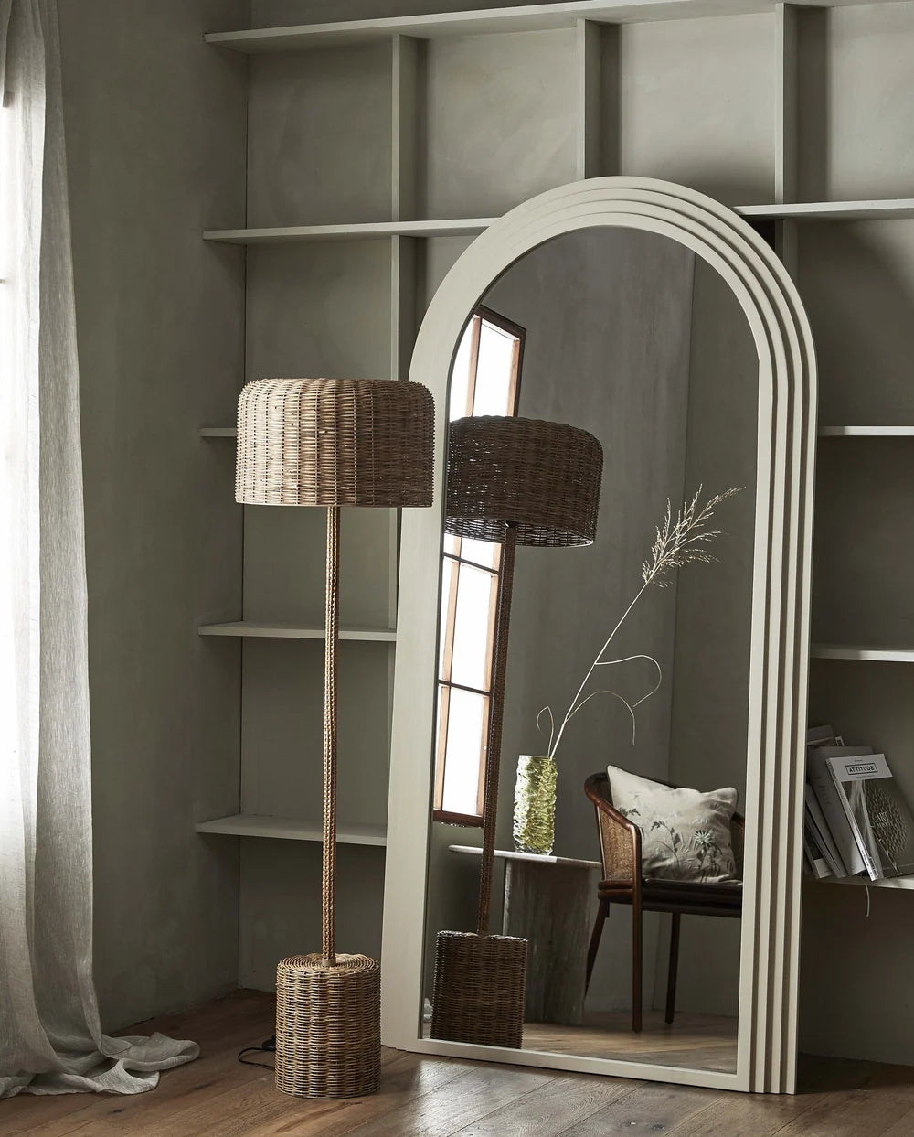 Nordal, CANE golvlampa i rotting