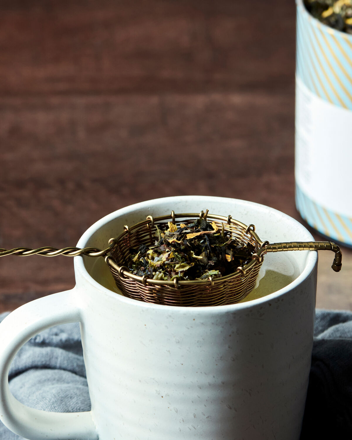 Tea strainer, NVPresentation, Guld