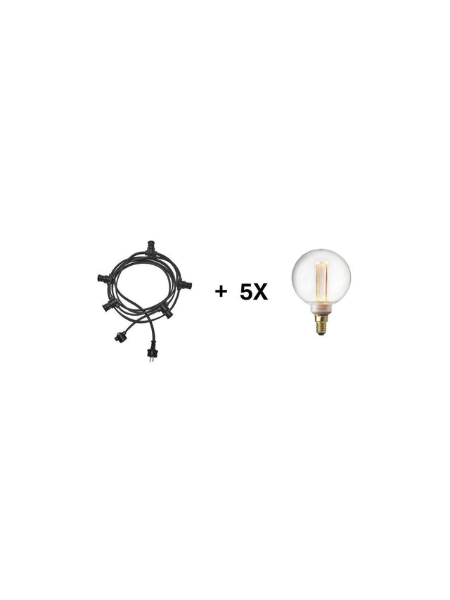 Future LED Pkt E14 – 5x ww2000 G80, 4,2m 15 cm