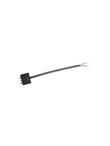 Takkontakt DCL Svart – 20 cm kabel ojordad