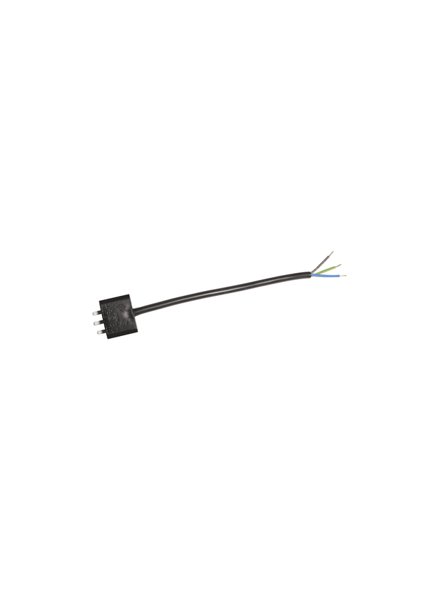 Takkontakt DCL Svart – 20 cm kabel jordad