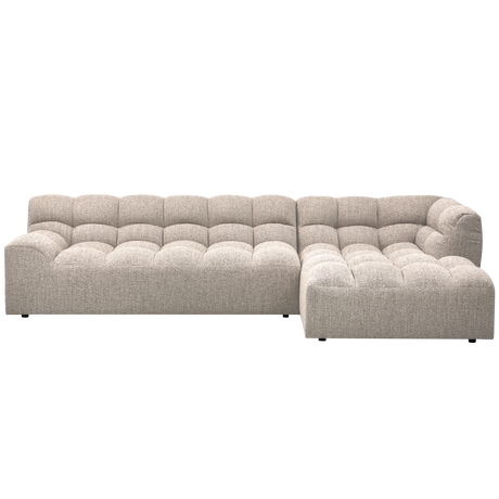WOOOD, Allure schäslongsoffa höger vävd naturel melange
