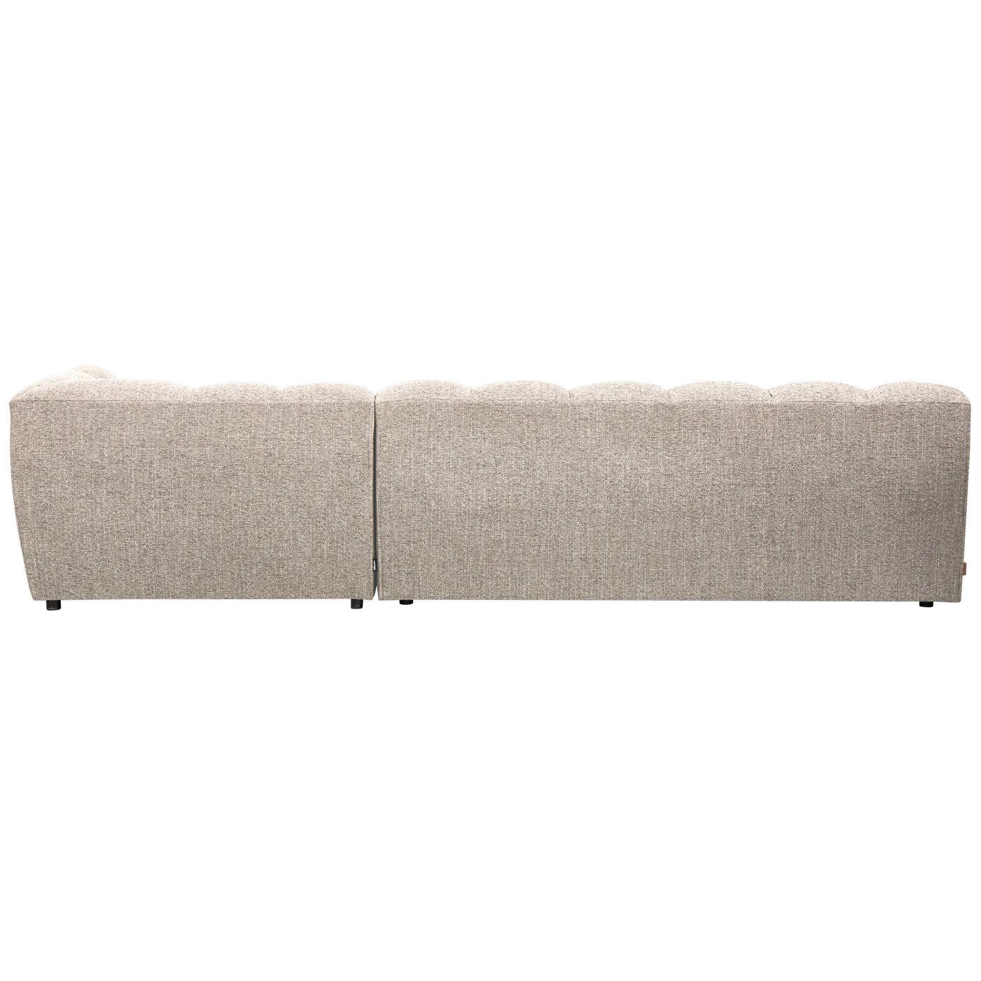 WOOOD, Allure schäslongsoffa höger vävd naturel melange