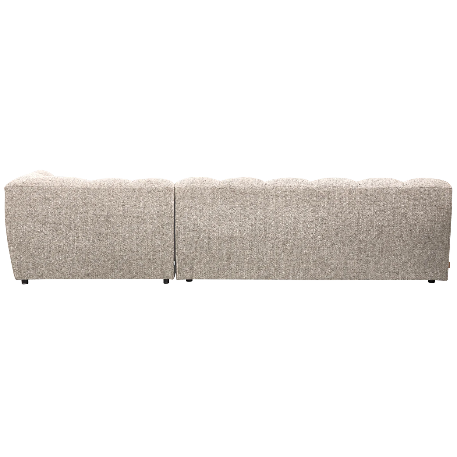WOOOD, Allure schäslongsoffa höger vävd naturel melange