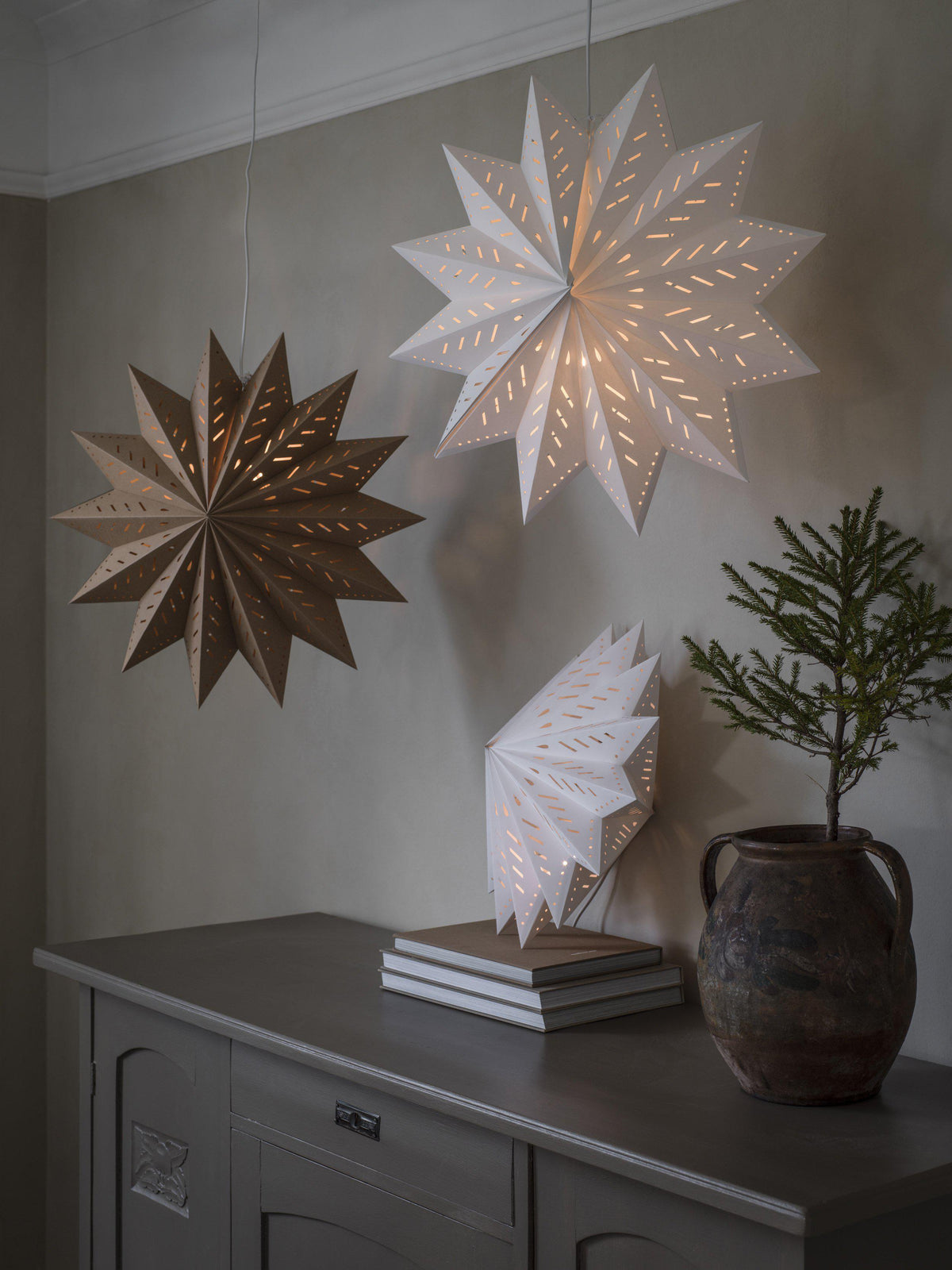 Alfa Julstjärna – Brun 60 cm