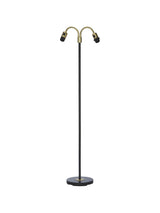 Amy Golvfot Flex2 – Svart/Mässing 150 cm