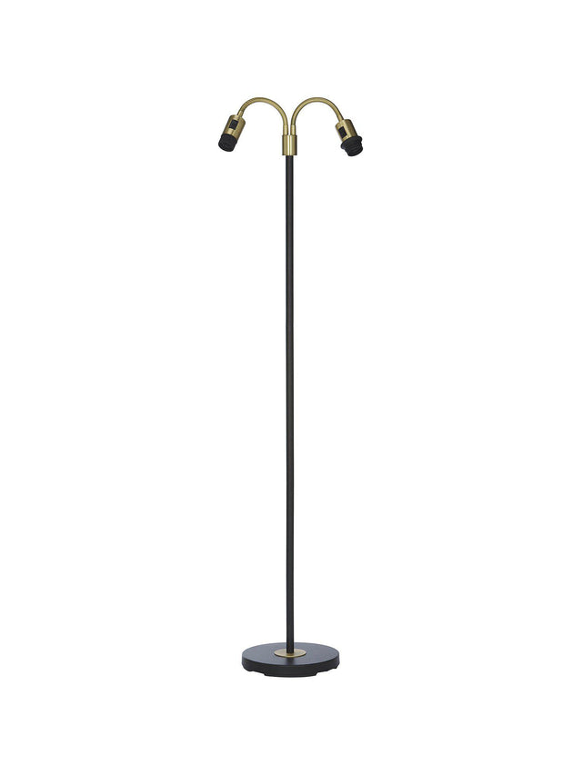 Amy Golvfot Flex2 – Svart/Mässing 150 cm