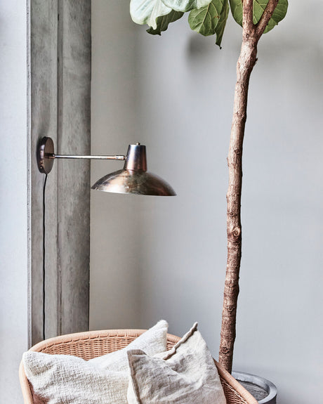 Vägglampa, HDDesk, Antik brun