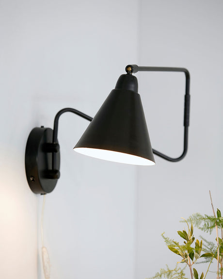 Vägglampa, HDGame, Svart