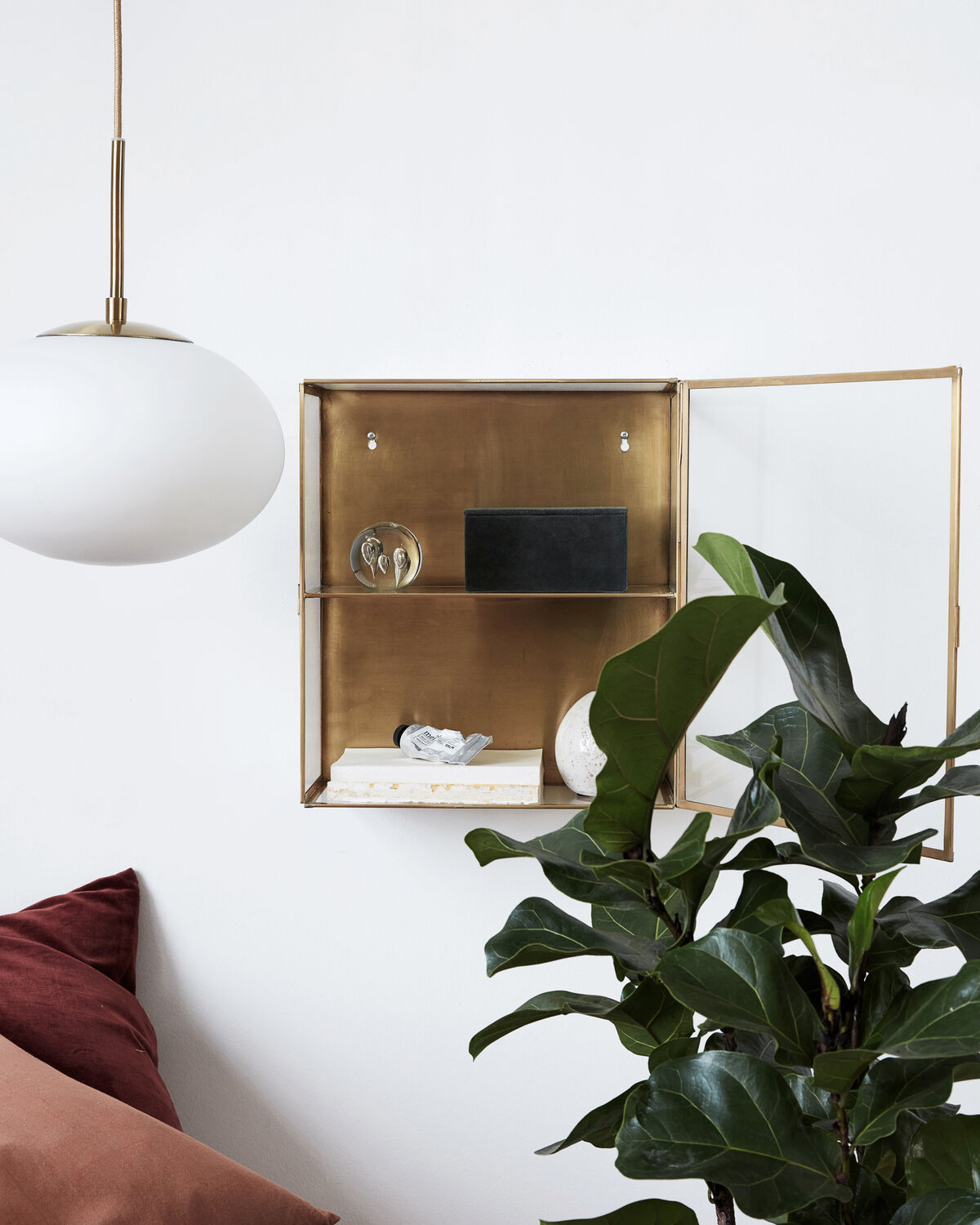 Skåp, HDGlass, Mässing