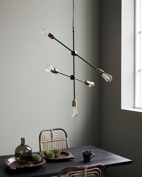 Lampa, HDMolecular, Svart, Mässing