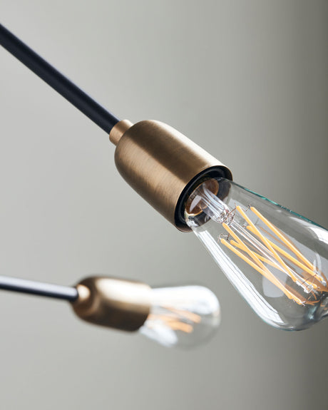 Lampa, HDMolecular, Svart, Mässing