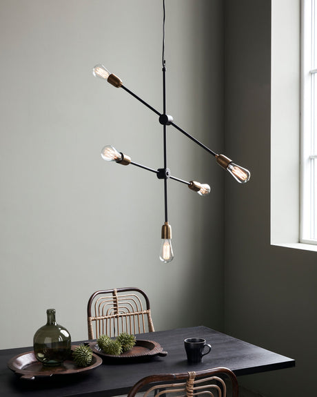 Lampa, HDMolecular, Svart, Mässing