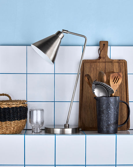 Bordslampa, HDGame, Borstat silverfärg