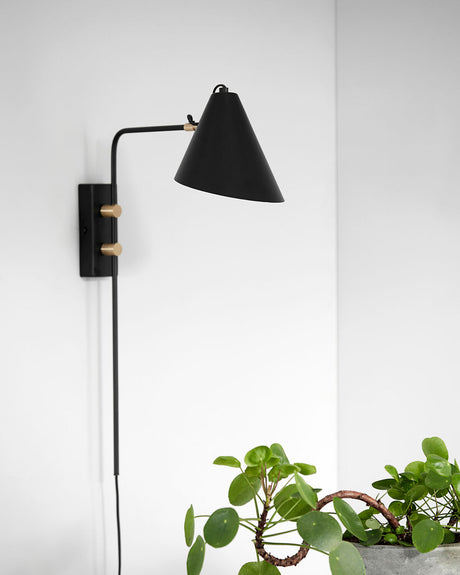 Vägglampa, HDClub, Svart