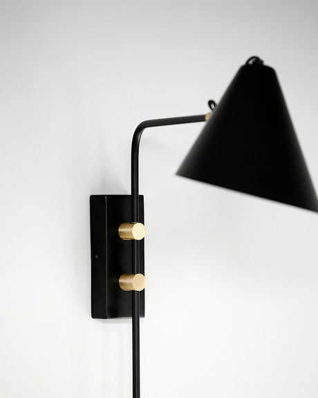 Vägglampa, HDClub, Svart