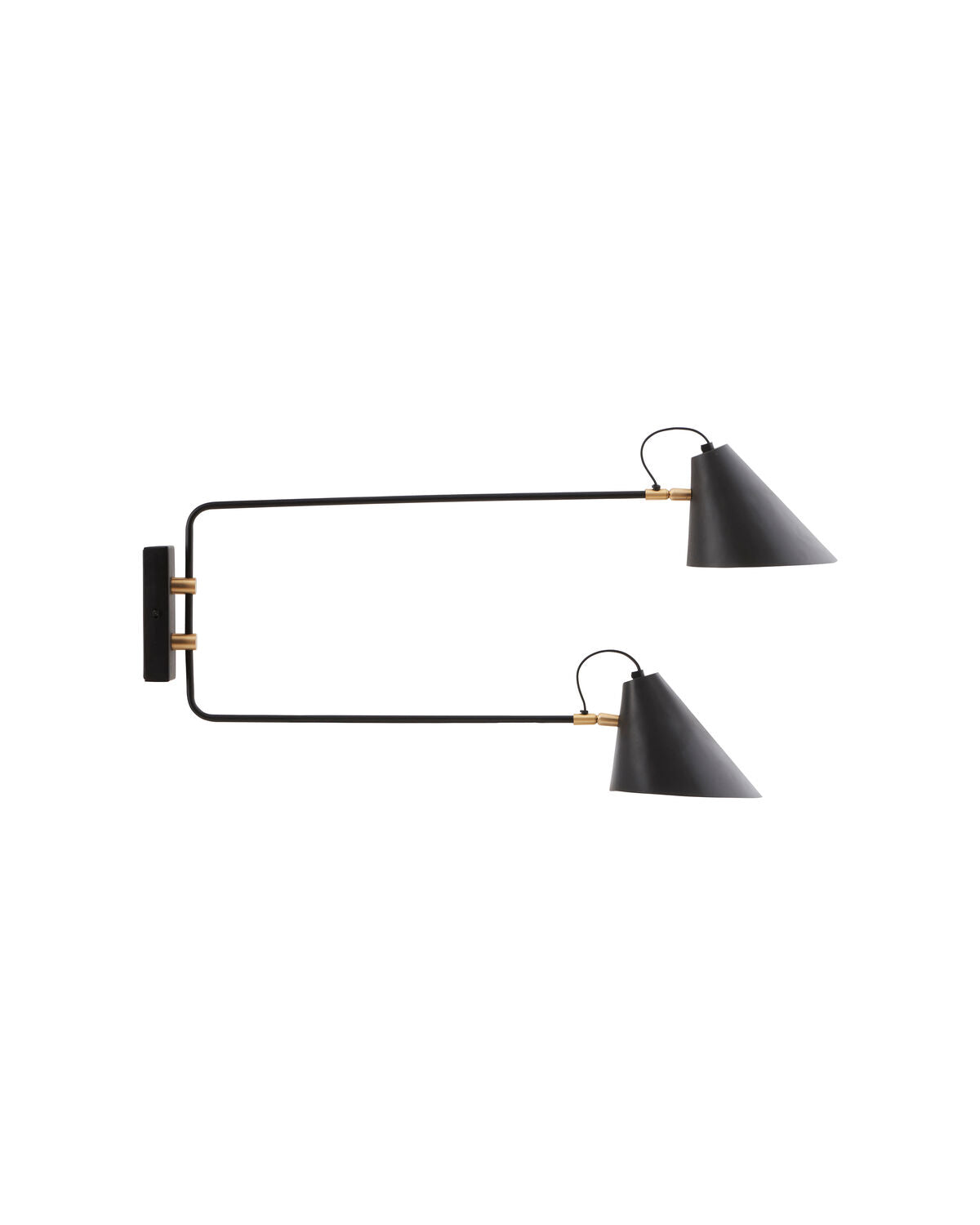 Vägglampa, HDClub Double, Svart