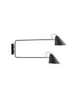 Vägglampa, HDClub Double, Svart