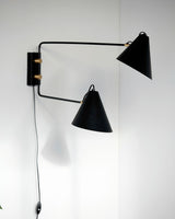 Vägglampa, HDClub Double, Svart