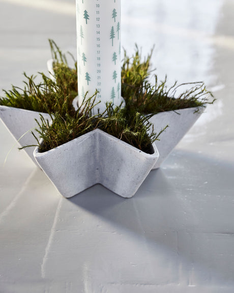 Ljusstake, HDMold Star, Grå