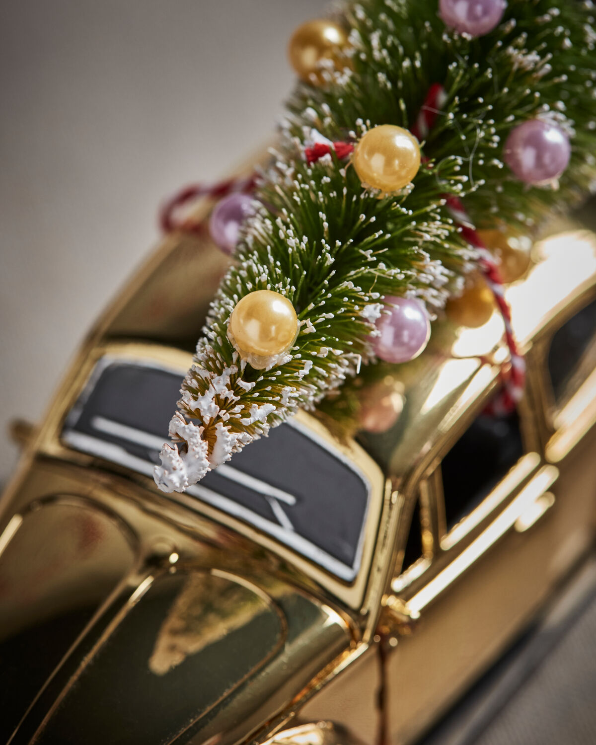Dekoration, HDXmas car, Gyllen