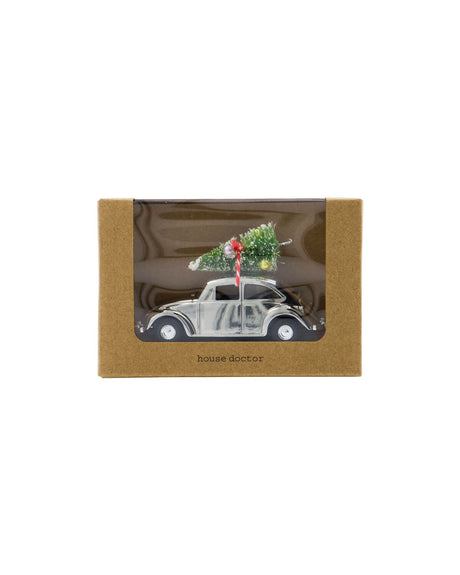 Dekoration, HDMini Xmas car, Silver