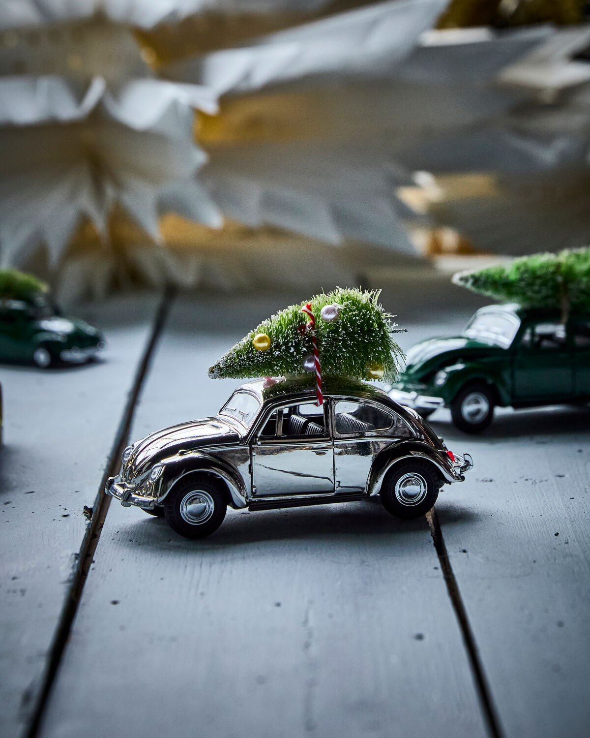 Dekoration, HDXmas car, Silver