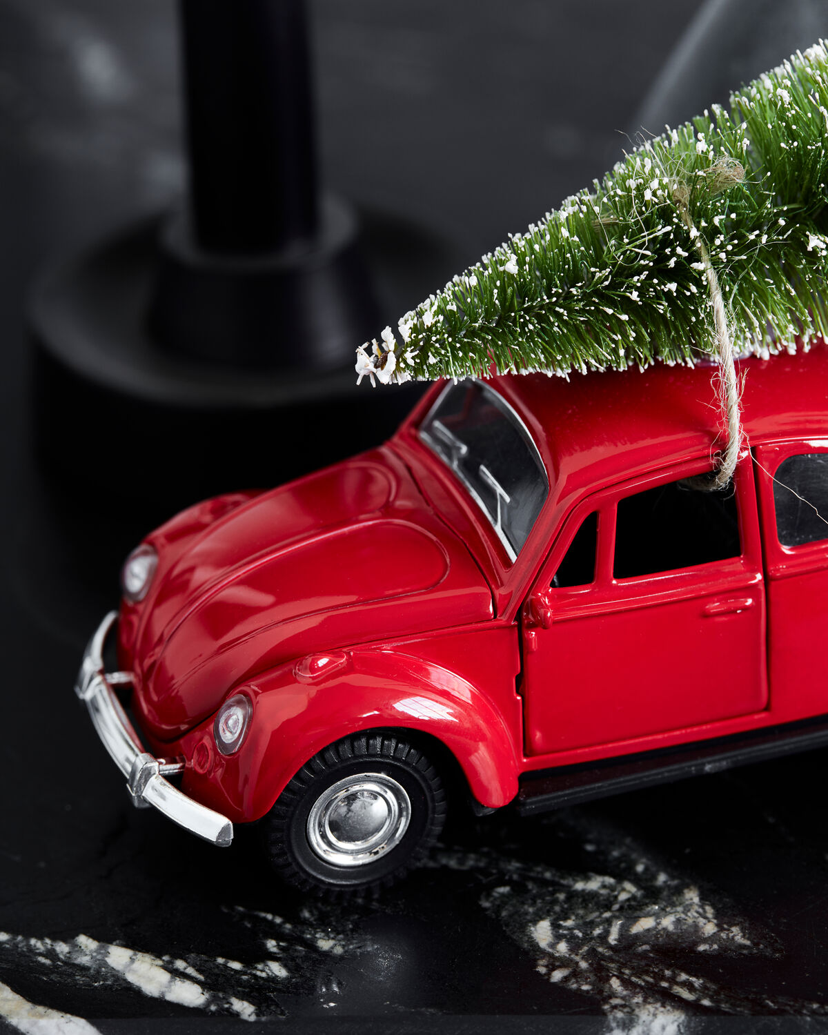Dekoration, HDXmas car, Röd