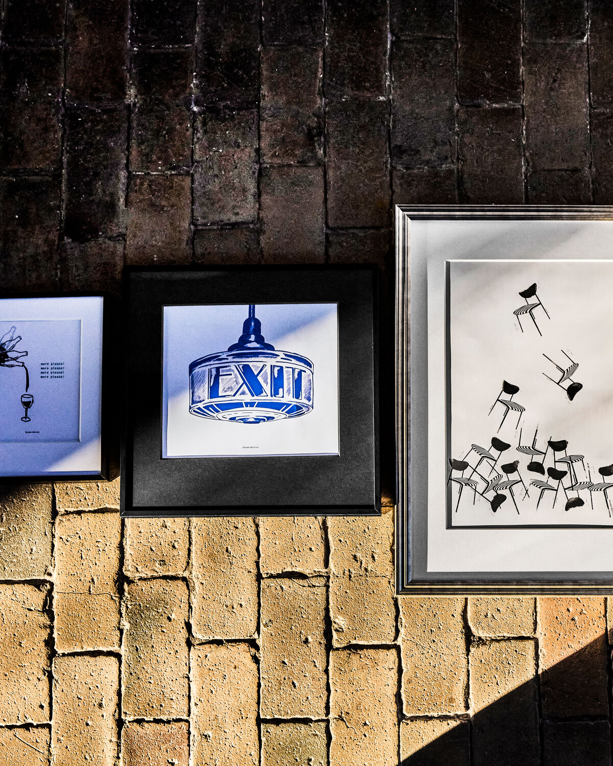 Wall art, HDExit, Mörkblå