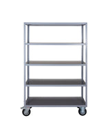 Reol med 4 hjul, HDTrolley, Grå